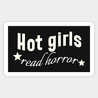 Hot Girls Read Horror Books Sticker